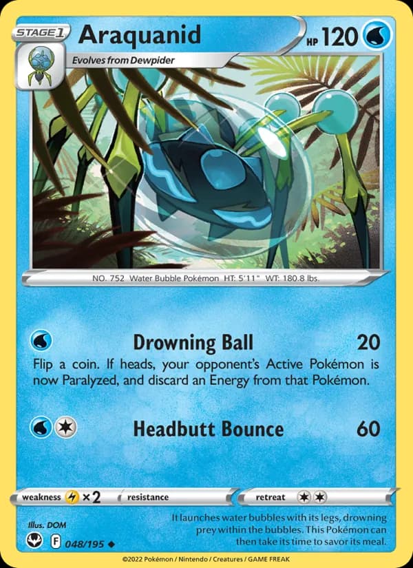 Araquanid 048/195, Silver Tempest