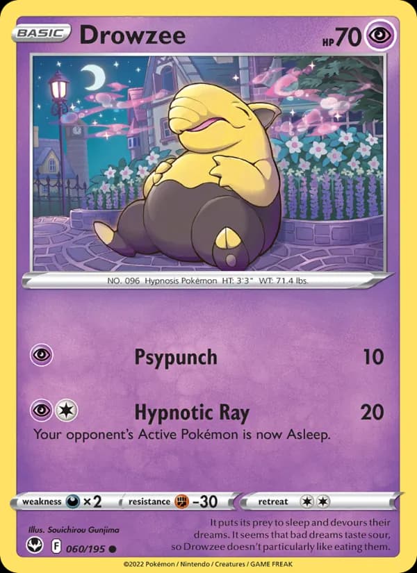 Drowzee 060/195, Silver Tempest