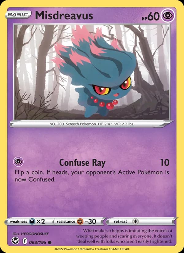 Misdreavus 063/195, Silver Tempest