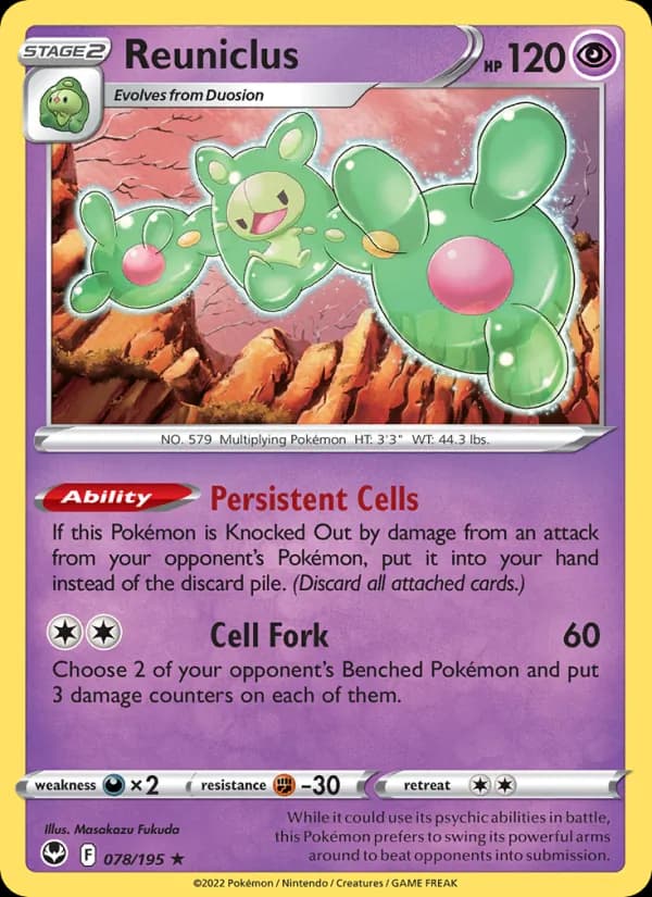 Reuniclus 078/195, Silver Tempest