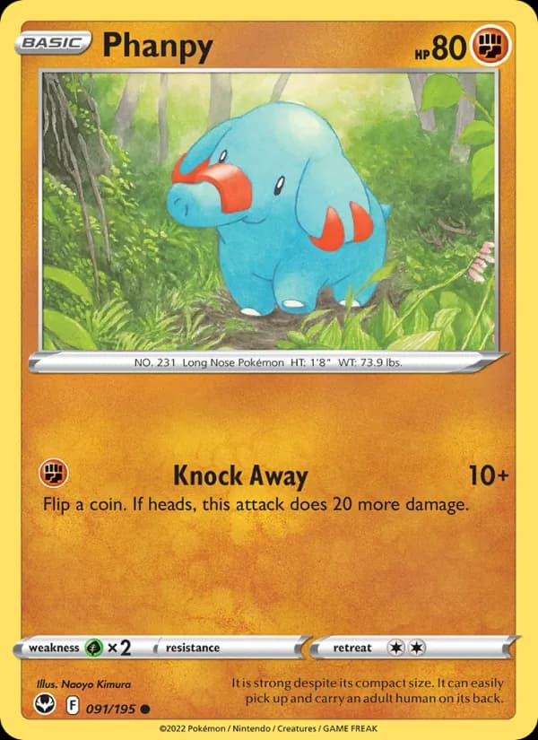 Phanpy 091/195, Silver Tempest