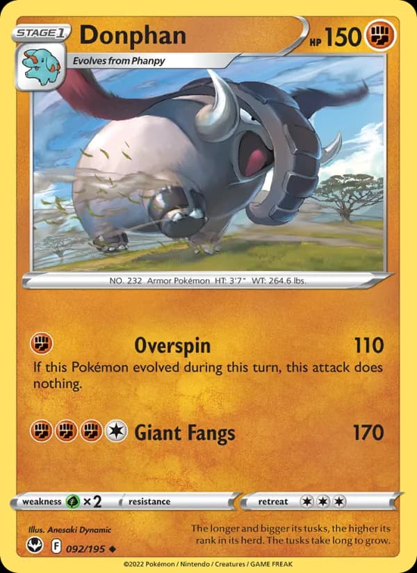 Donphan 092/195, Silver Tempest