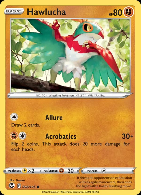 Hawlucha 098/195, Silver Tempest