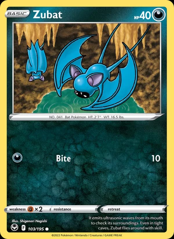 Zubat 103/195, Silver Tempest