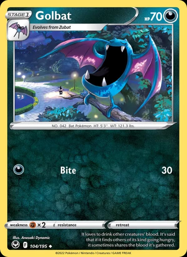 Golbat 104/195, Silver Tempest