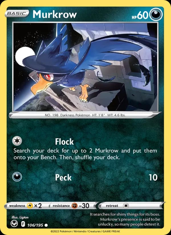 Murkrow 106/195, Silver Tempest