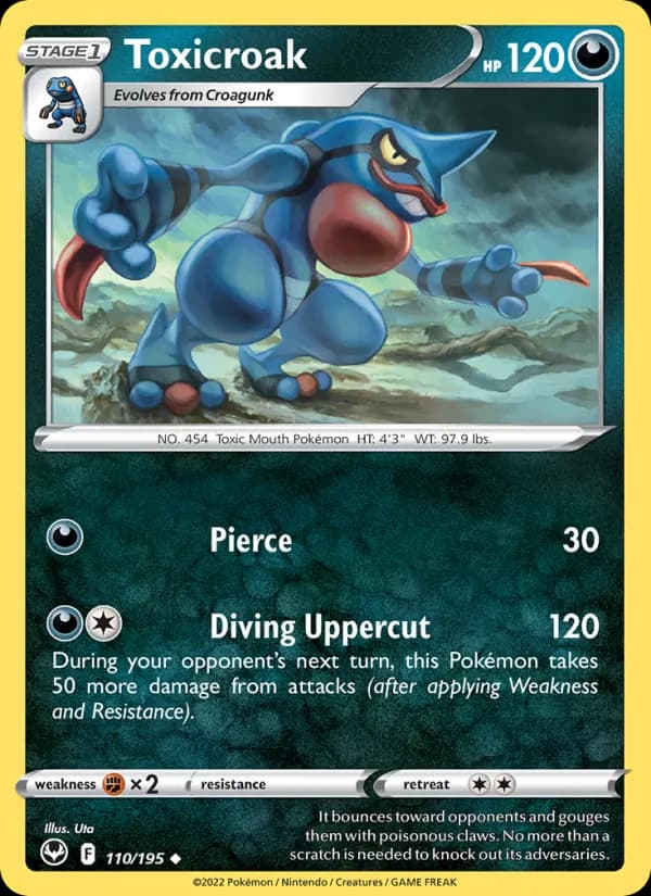 Toxicroak 110/195, Silver Tempest