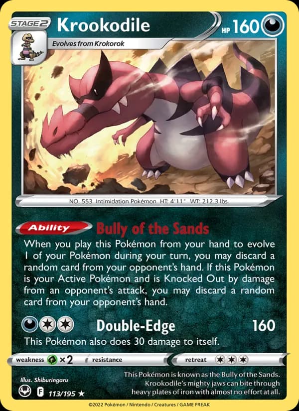 Krookodile 113/195, Silver Tempest