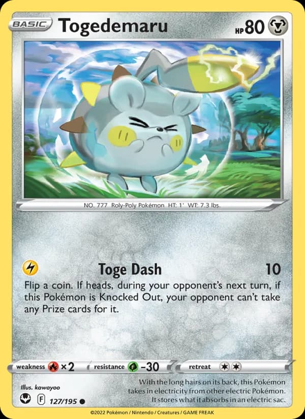 Togedemaru 127/195, Silver Tempest
