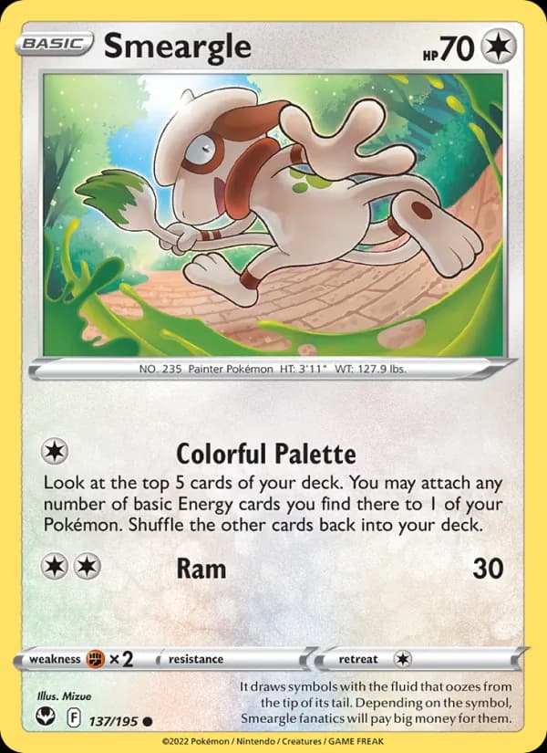 Smeargle 137/195, Silver Tempest