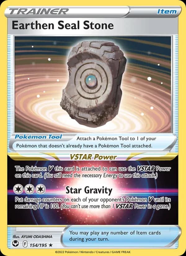 Earthen Seal Stone 154/195, Silver Tempest