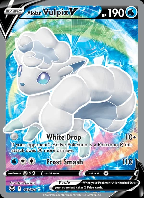 Alolan Vulpix V 173/195, Silver Tempest