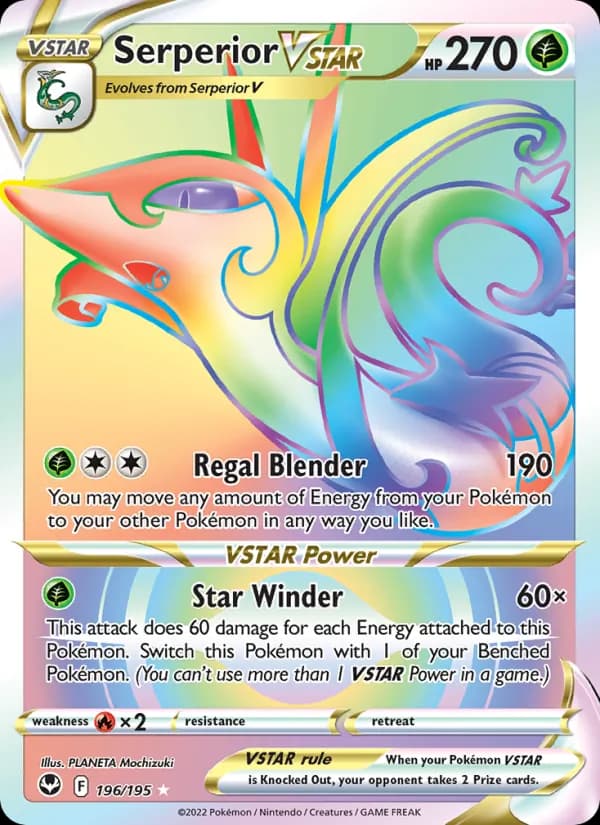 Serperior VSTAR 196/195, Silver Tempest