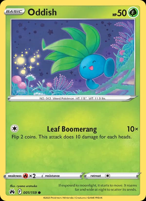 Oddish 001/159, Crown Zenith