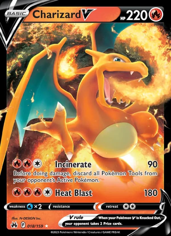 Charizard V 018/159, Crown Zenith