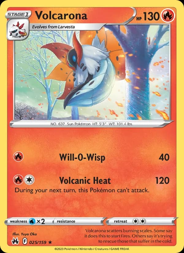 Volcarona 025/159, Crown Zenith