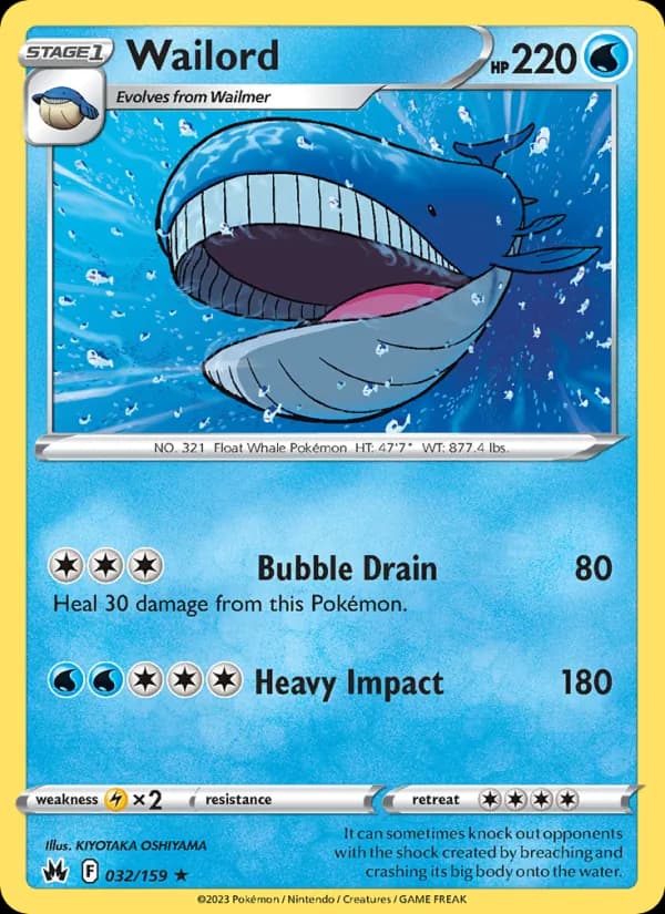 Wailord 032/159, Crown Zenith