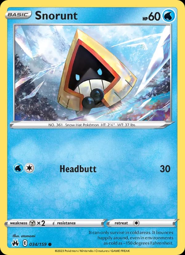 Snorunt 034/159, Crown Zenith