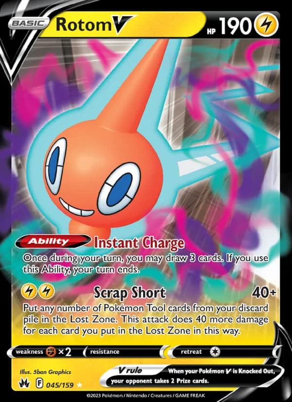 Rotom V 045/159, Crown Zenith