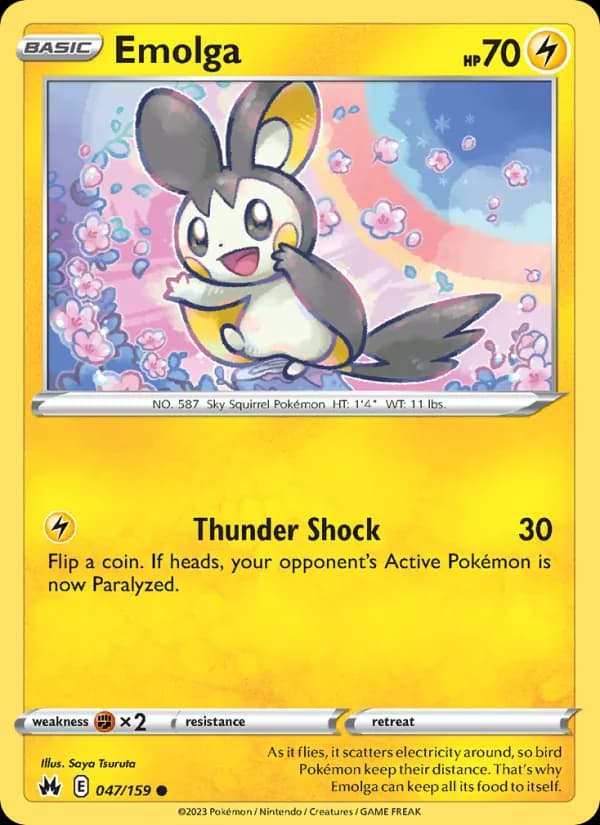 Emolga 047/159, Crown Zenith