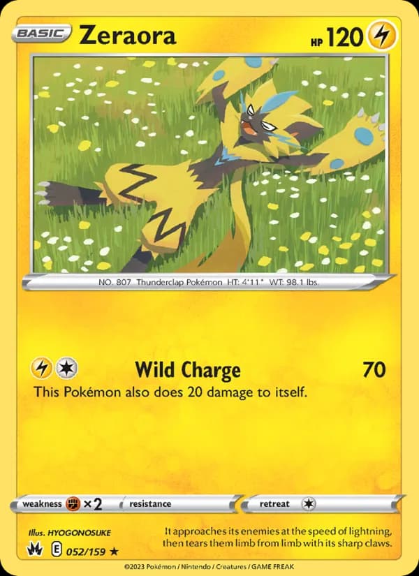 Zeraora 052/159, Crown Zenith