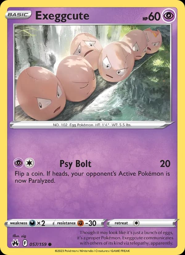 Exeggcute 057/159, Crown Zenith