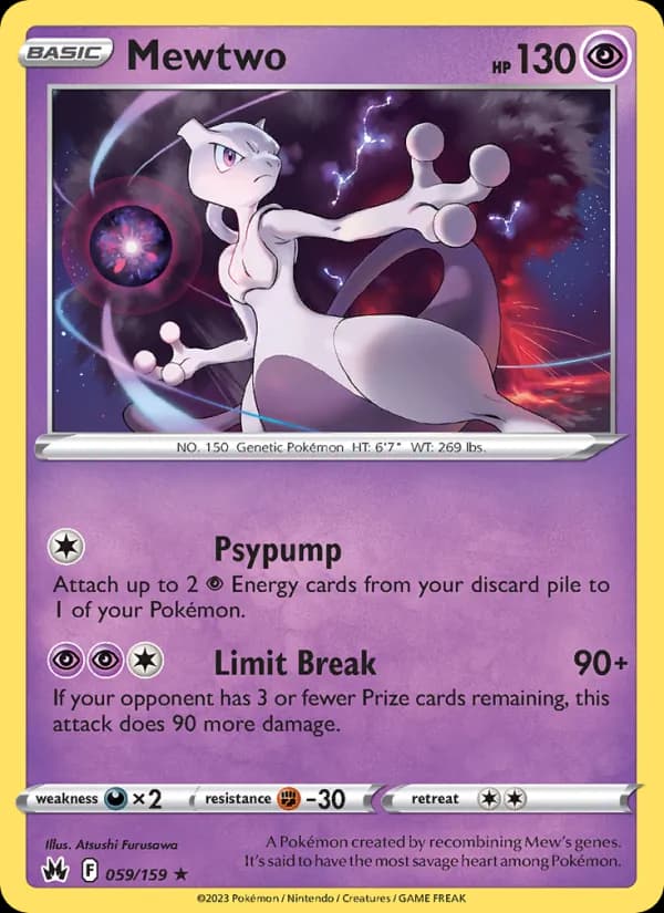 Mewtwo 059/159, Crown Zenith