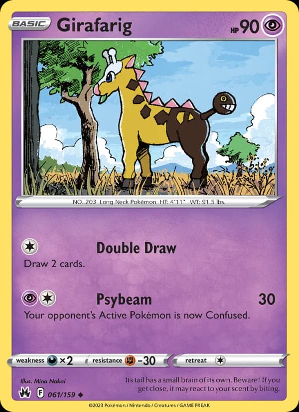 Girafarig 061/159, Crown Zenith