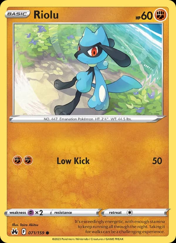 Riolu 071/159, Crown Zenith
