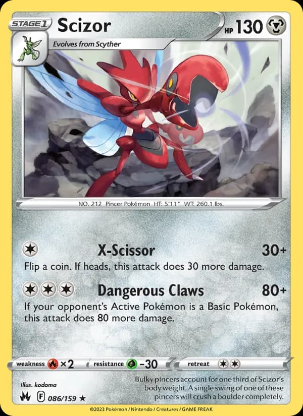 Scizor 086/159, Crown Zenith
