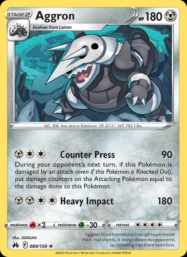 Aggron 089/159, Crown Zenith