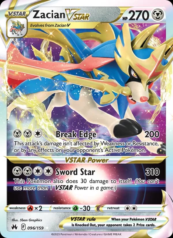 Zacian VSTAR 096/159, Crown Zenith