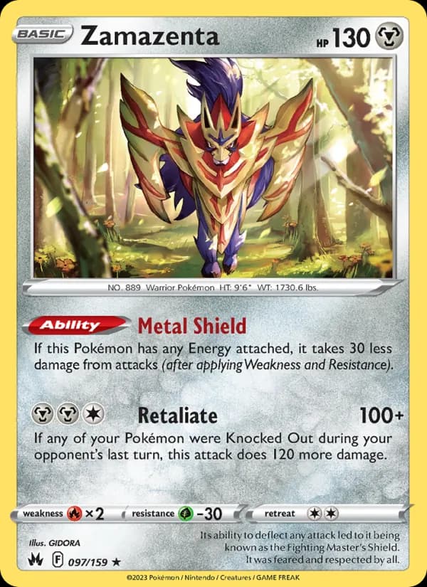 Zamazenta 097/159, Crown Zenith