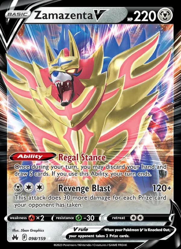 Zamazenta V 098/159, Crown Zenith