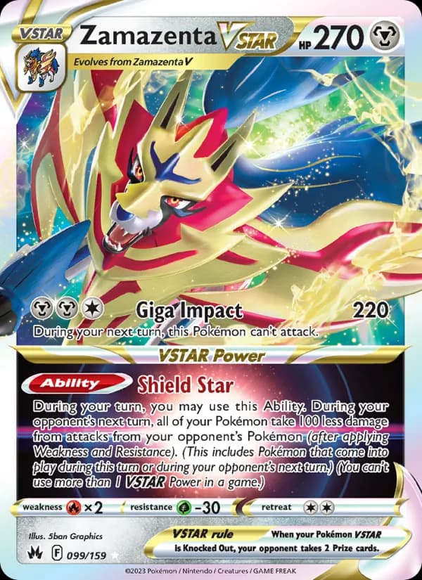 Zamazenta VSTAR 099/159, Crown Zenith