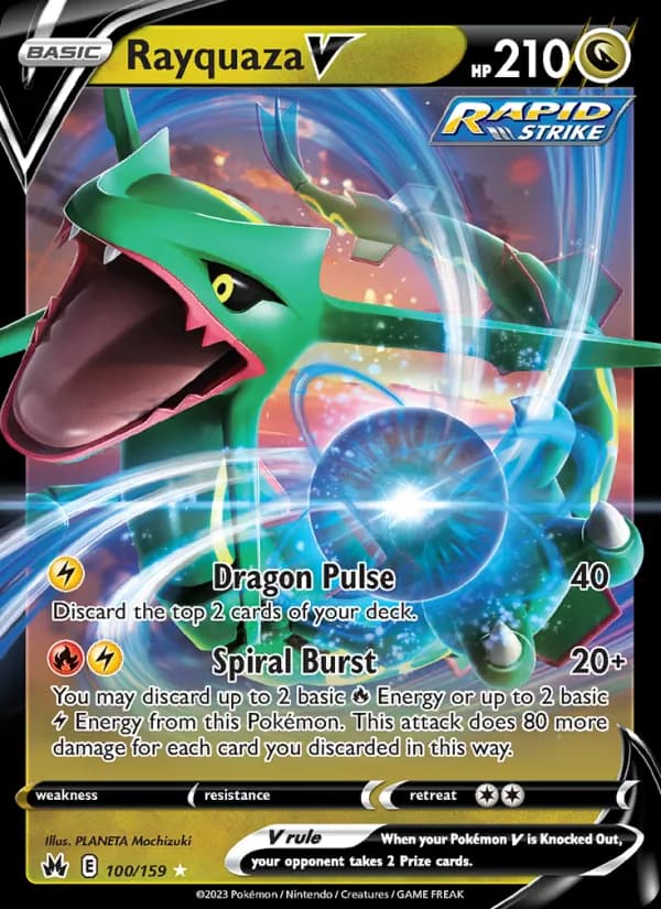 Rayquaza V 100/159, Crown Zenith