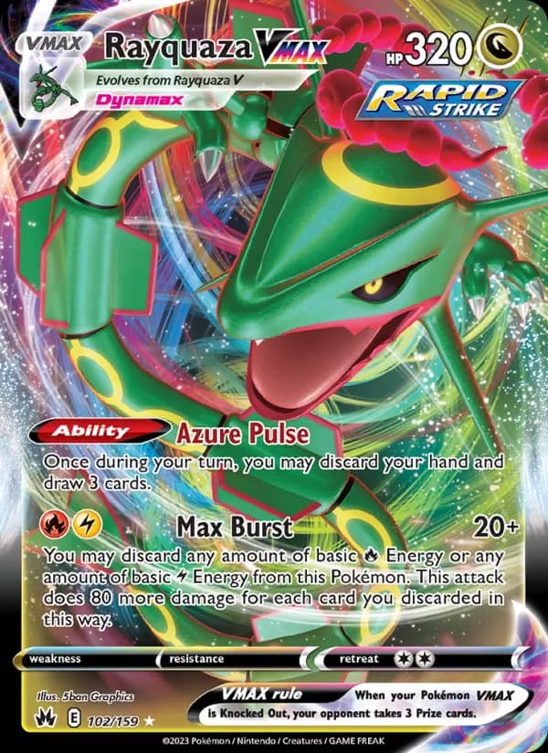 Rayquaza VMAX 102/159, Crown Zenith