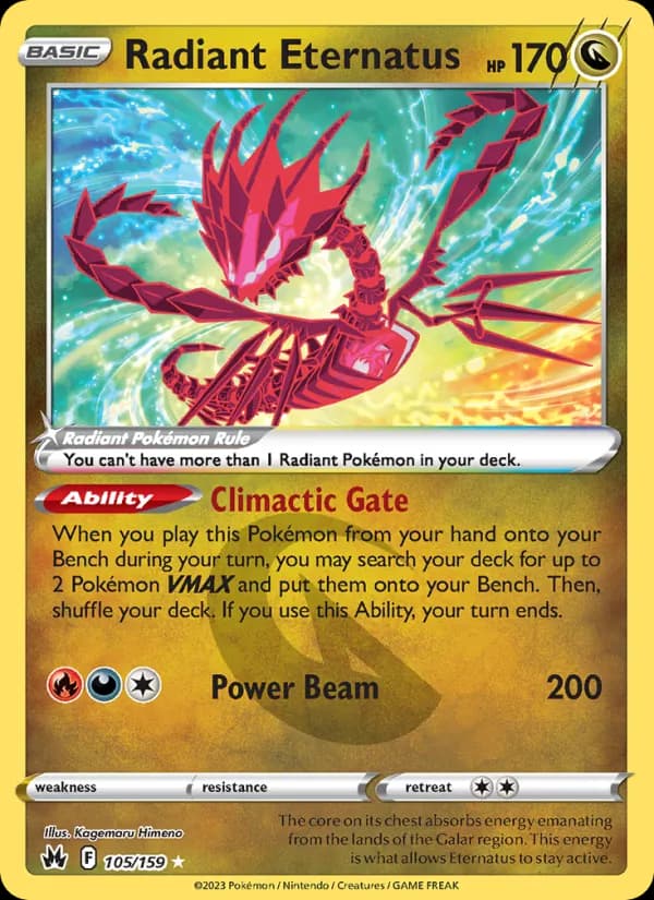 Radiant Eternatus 105/159, Crown Zenith