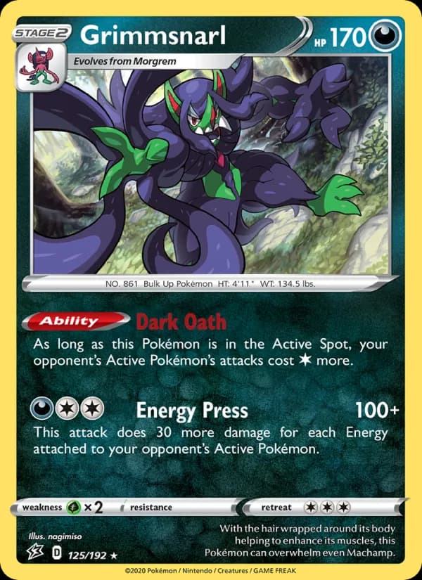 Grimmsnarl 125/192, Rebel Clash