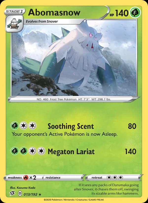 Abomasnow 13/192, Rebel Clash