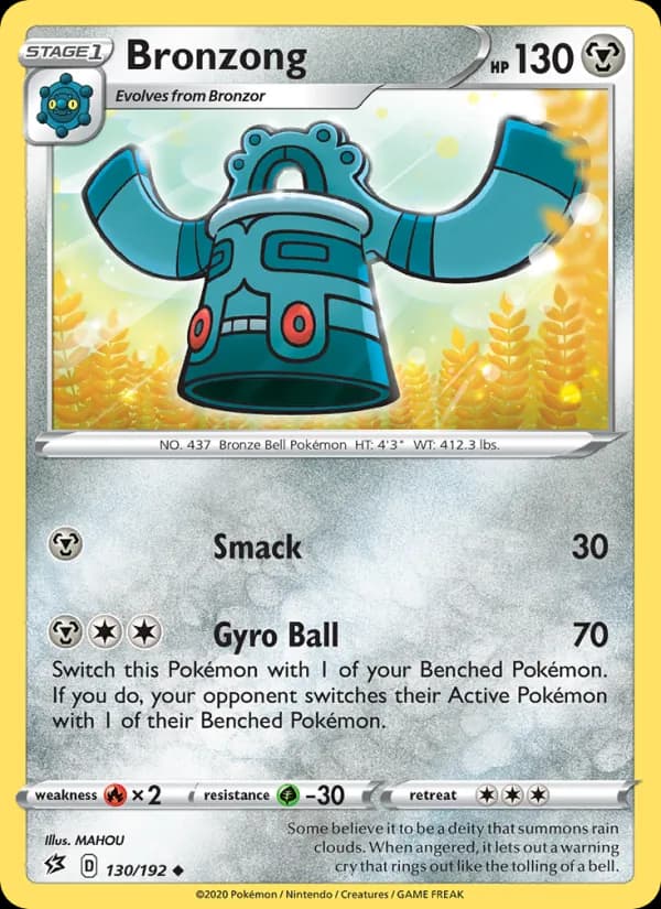 Bronzong 130/192, Rebel Clash