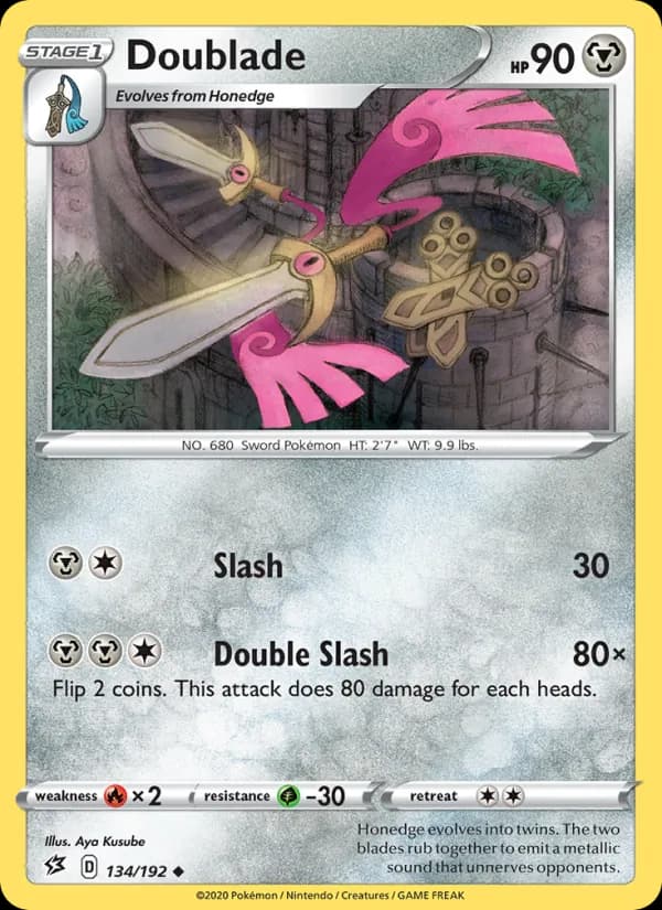 Doublade 134/192, Rebel Clash