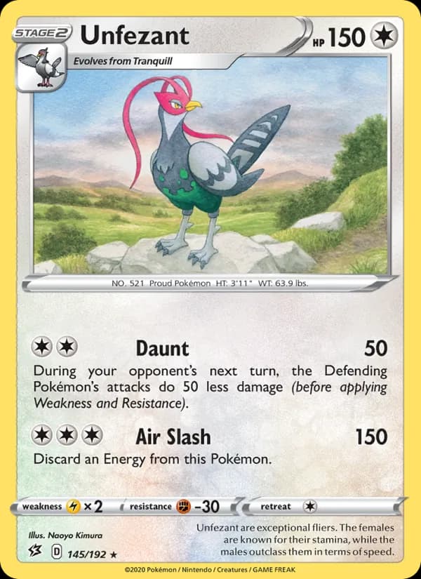 Unfezant 145/192, Rebel Clash