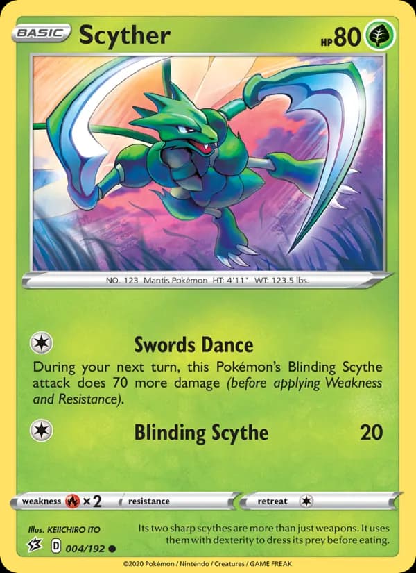 Scyther 4/192, Rebel Clash