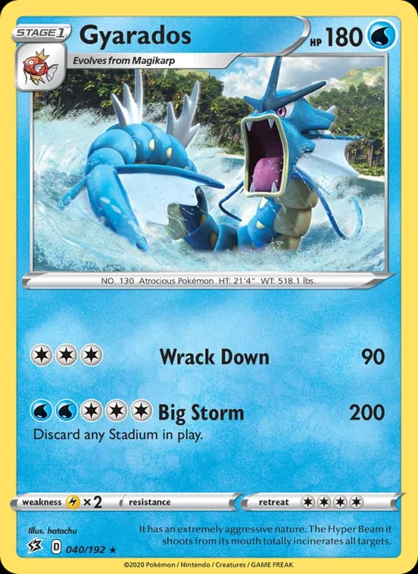 Gyarados 40/192, Rebel Clash