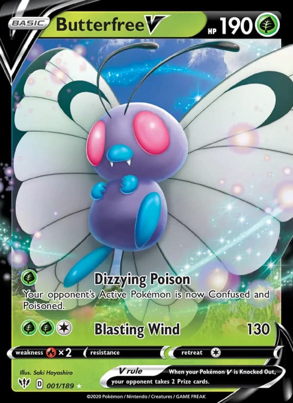 Butterfree V 1/189, Darkness Ablaze