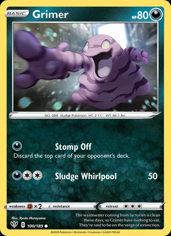 Grimer 100/189, Darkness Ablaze