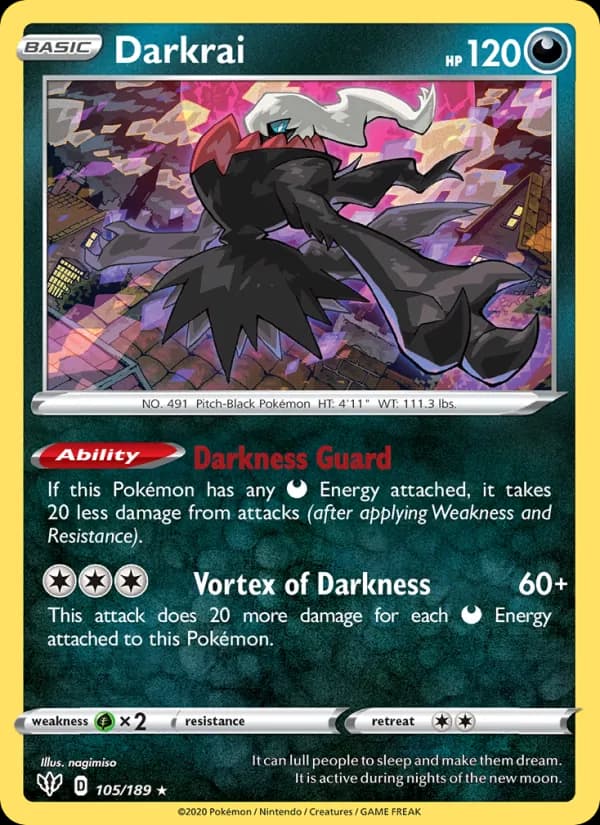 Darkrai 105/189, Darkness Ablaze