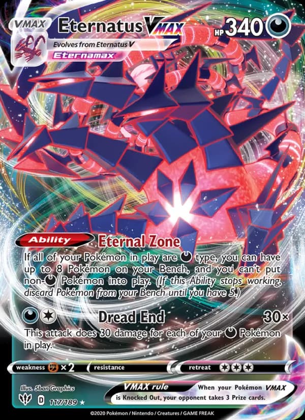 Eternatus VMAX 117/189, Darkness Ablaze