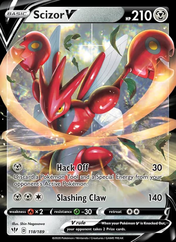 Scizor V 118/189, Darkness Ablaze